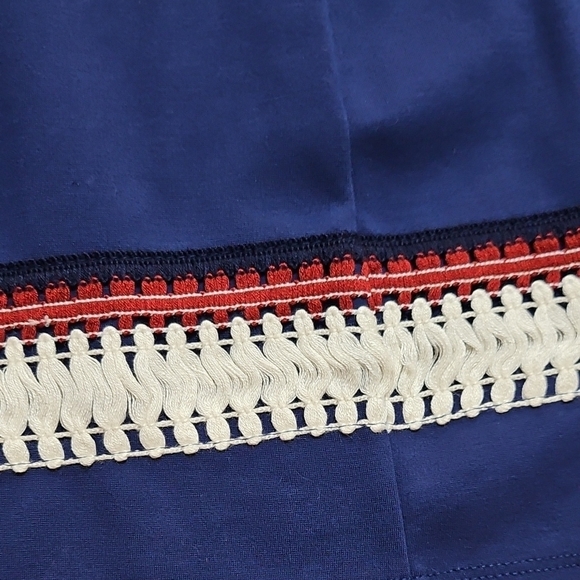 JustFab Navy Blue And Maroon Sleeveless Dress - Picture 7 of 11